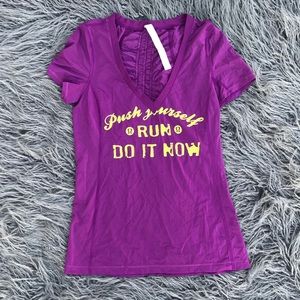 Lululemon Purple Athletic V Neck Top Size 4